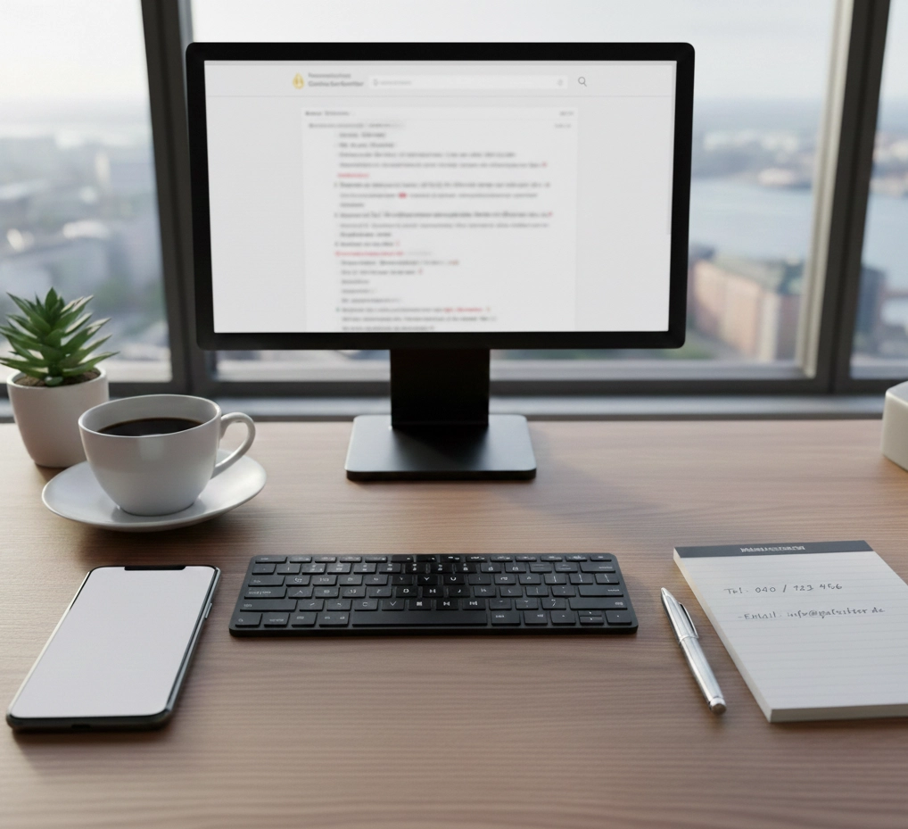 Kontaktaufnahme beim Hanseatischen Gutachterkontor